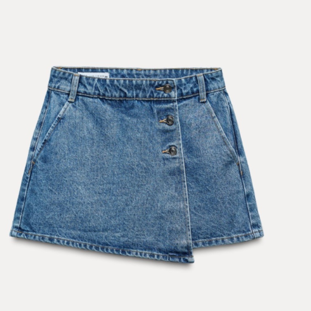 Zara Blue Denim Skort